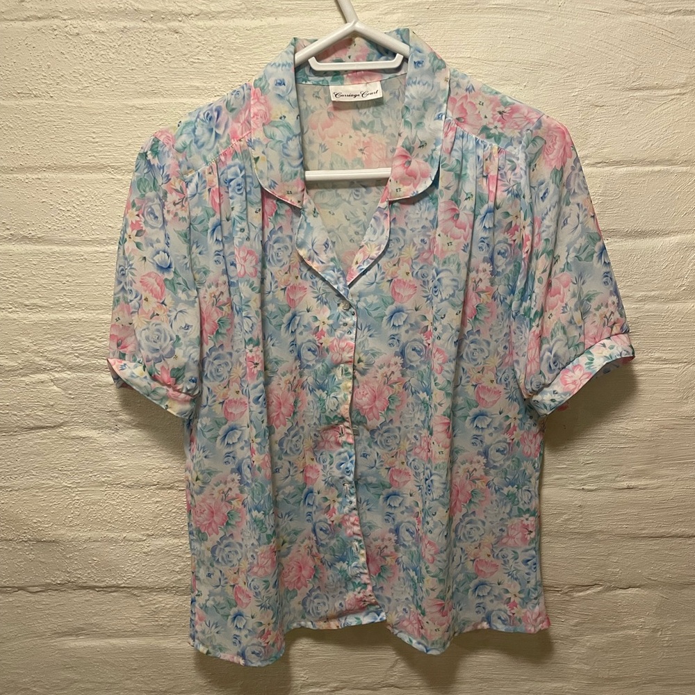 Vintage Floral Blouse
